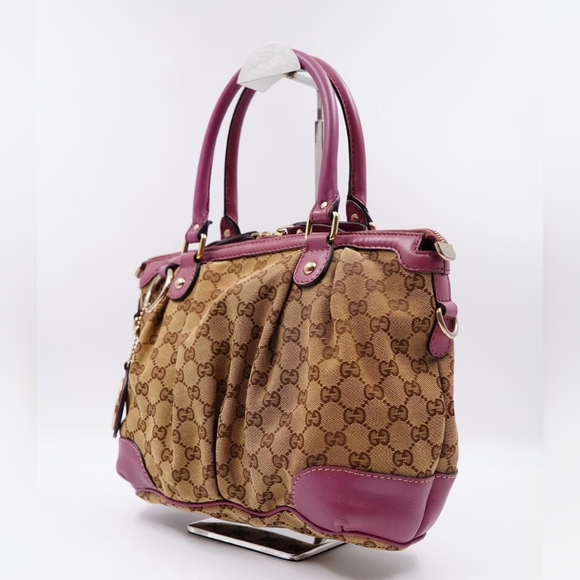 ❌️❌️SOLD❌️❌️AS30❤️GUCCI Monogram Sukey Top Handle Satchel - Picture 3 of 16